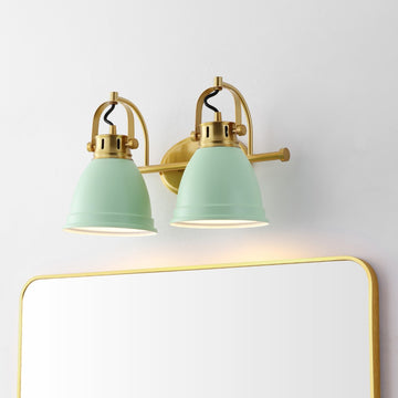 Phineas Farmhouse Bohemian Iron LED Vanity - JONATHAN Y